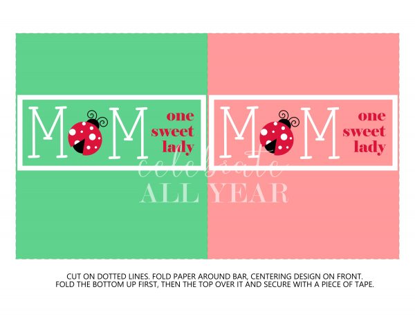 mothers day candy bar wrapper