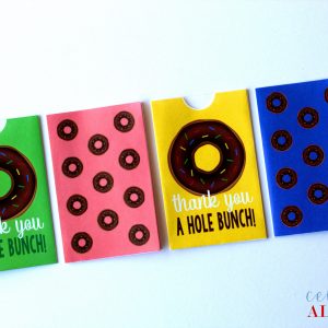gift card holder donuts hole bunch