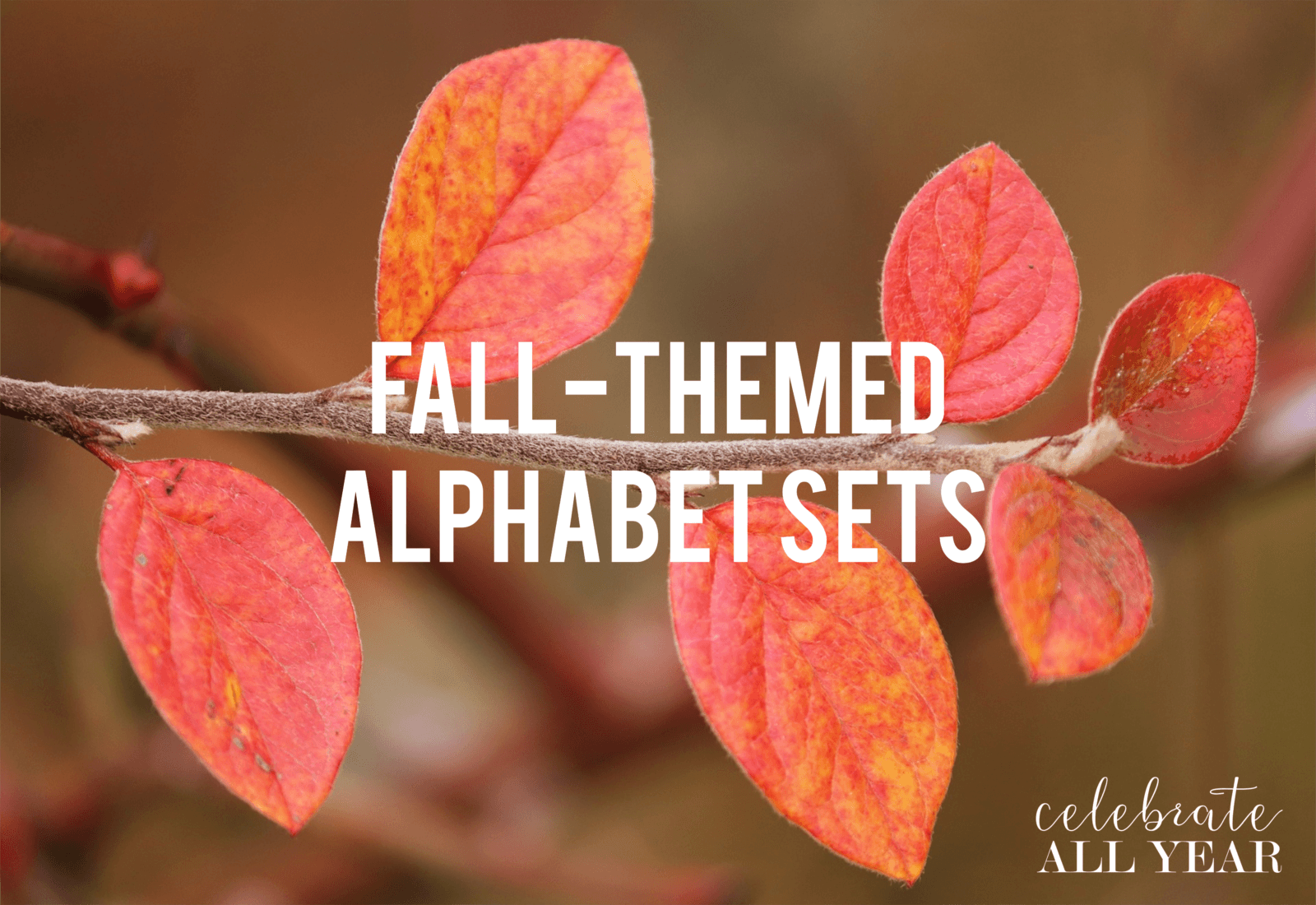 Fall-Themed Alphabet Sets