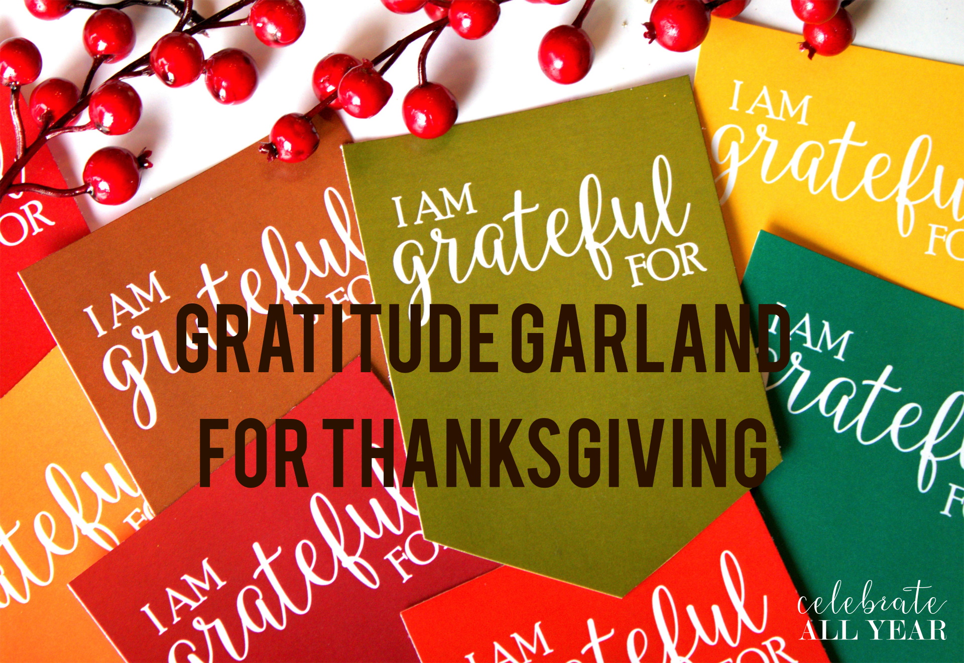 Gratitude Garland for Thanksgiving