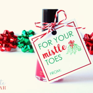 mistle toes gift tags