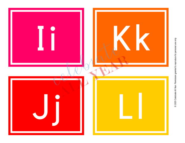alphabet flash cards classroom letters