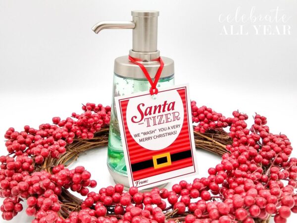 hand sanitizer christmas santatizer